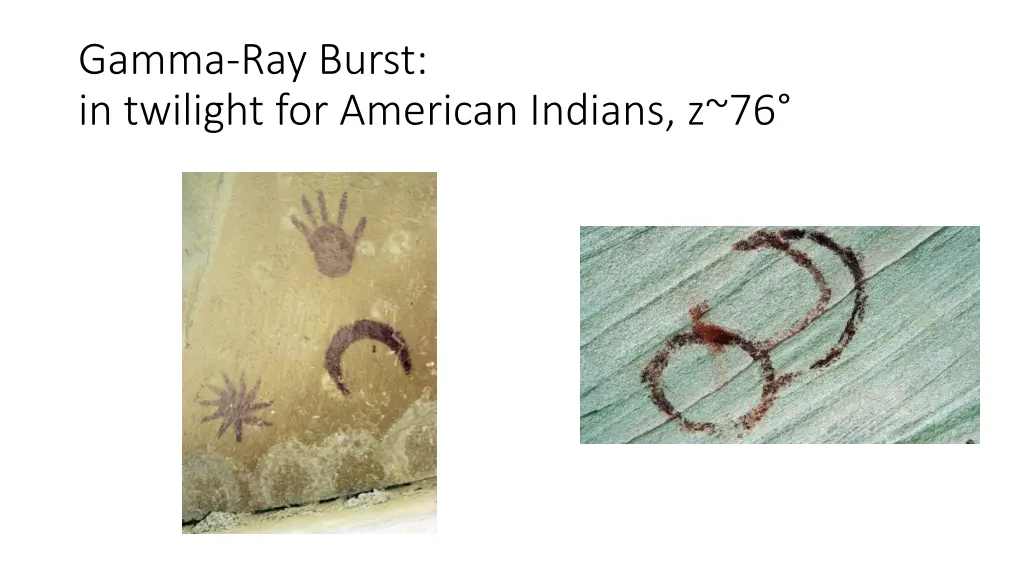 gamma ray burst in twilight for american indians