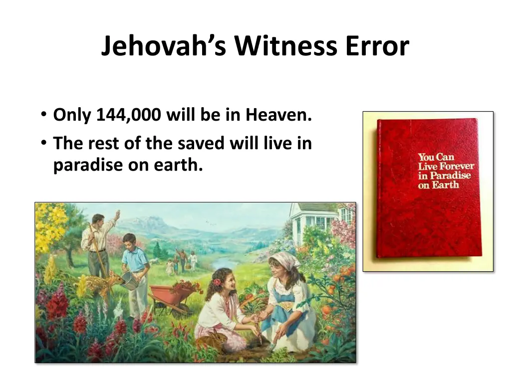 jehovah s witness error