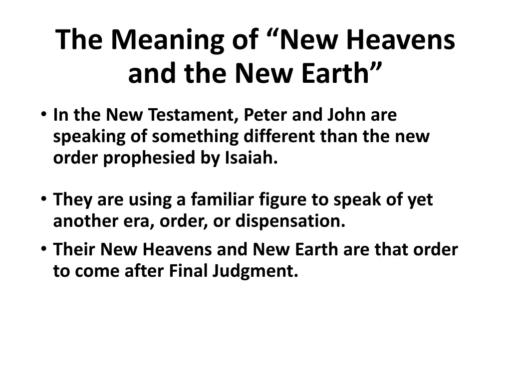 the meaning of new heavens and the new earth 2