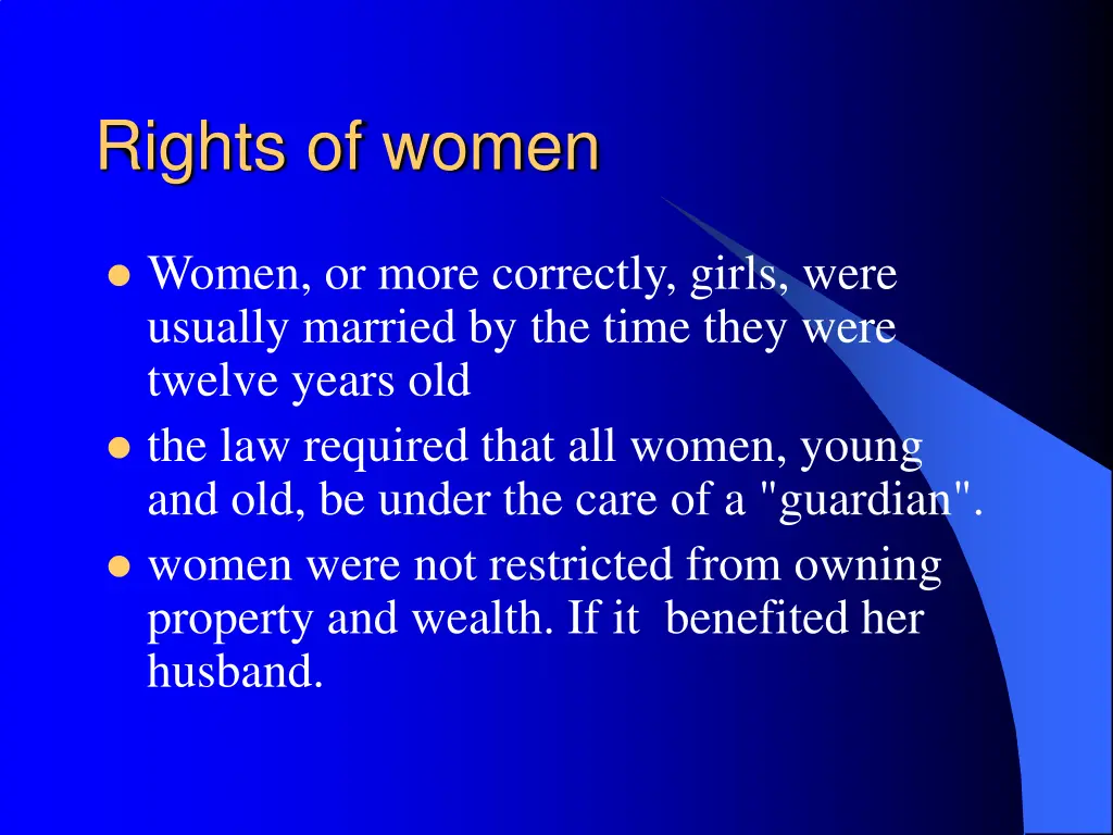 rights of women