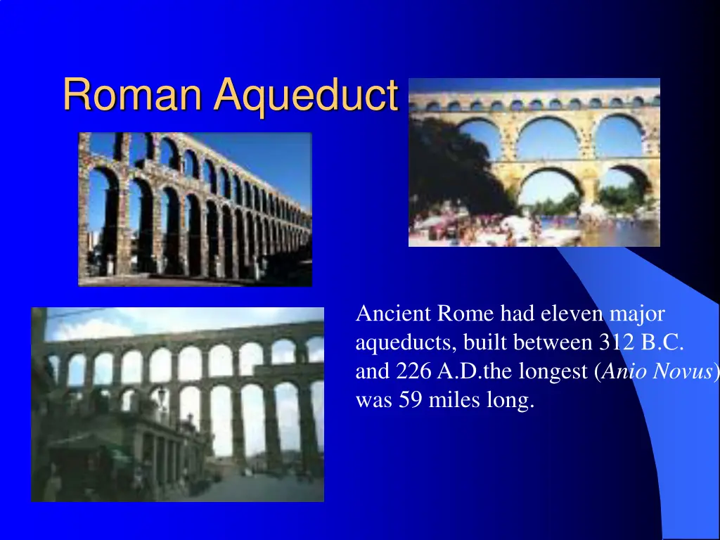 roman aqueduct