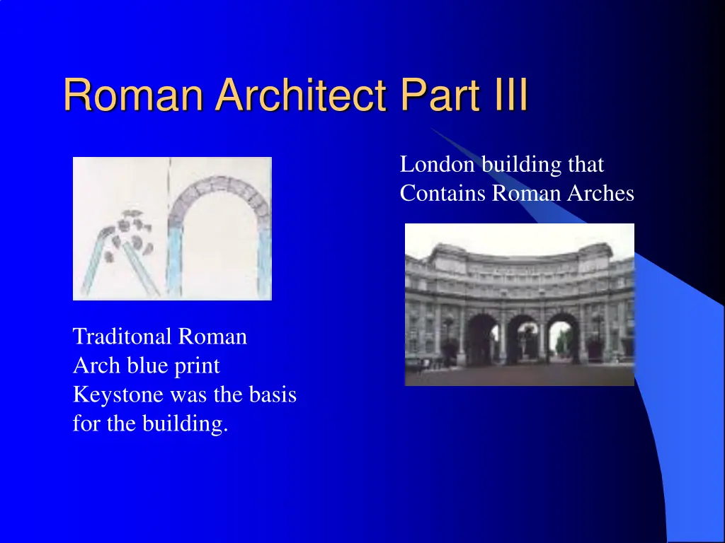 roman architect part iii