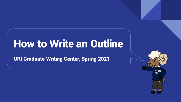 how to write an outline