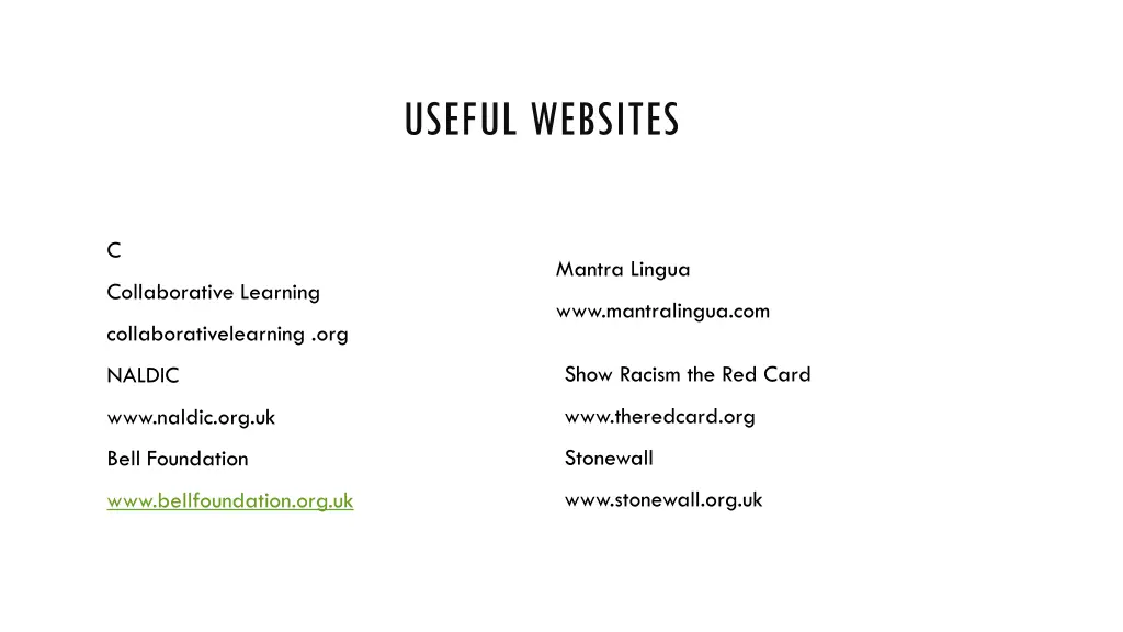 useful websites