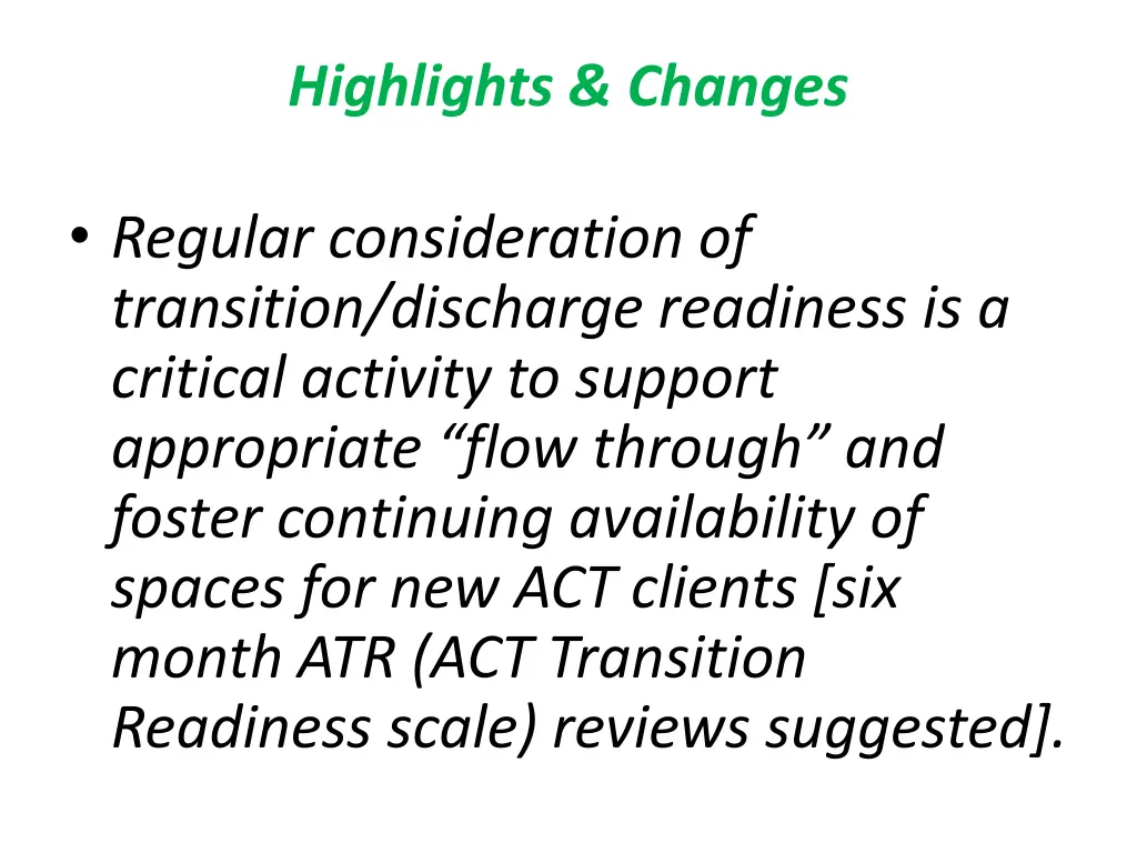 highlights changes 5