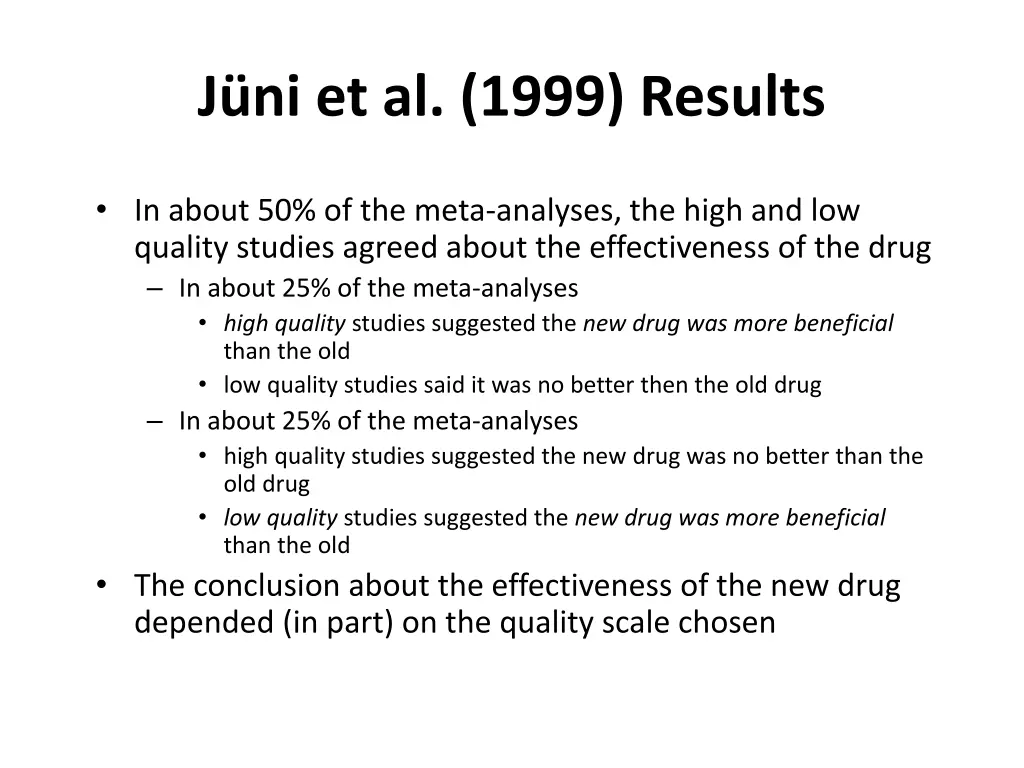 j ni et al 1999 results