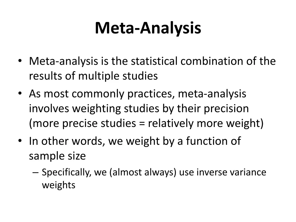 meta analysis