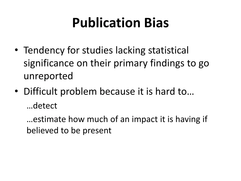 publication bias