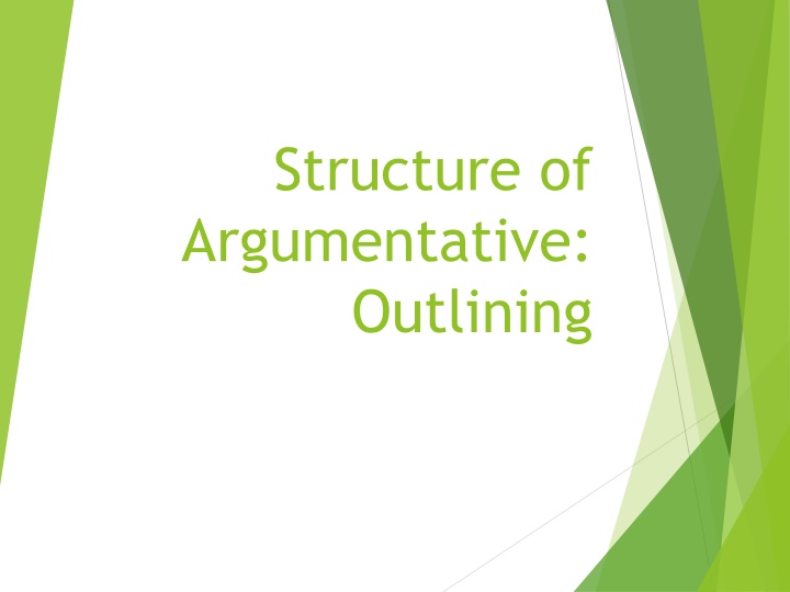 structure of argumentative outlining