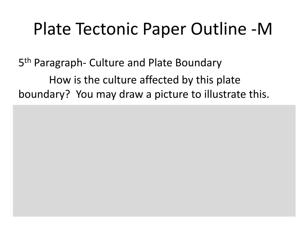 plate tectonic paper outline m 2