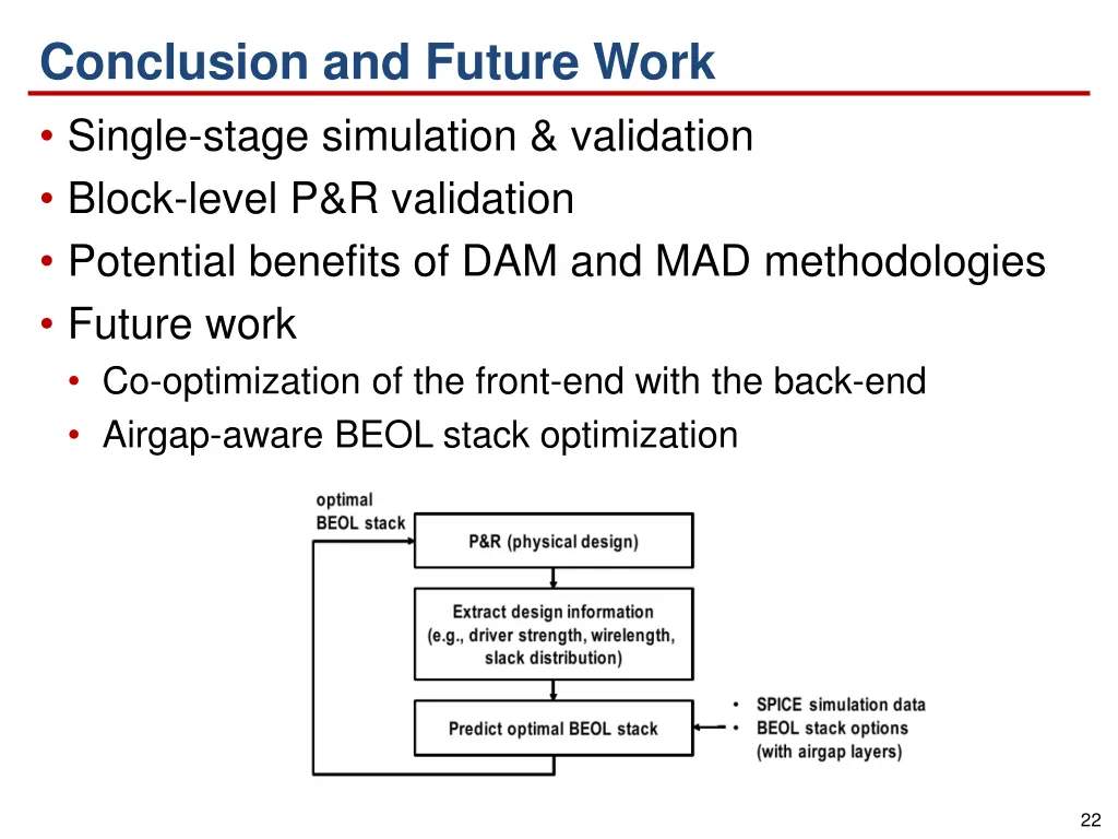 conclusion and future work single stage