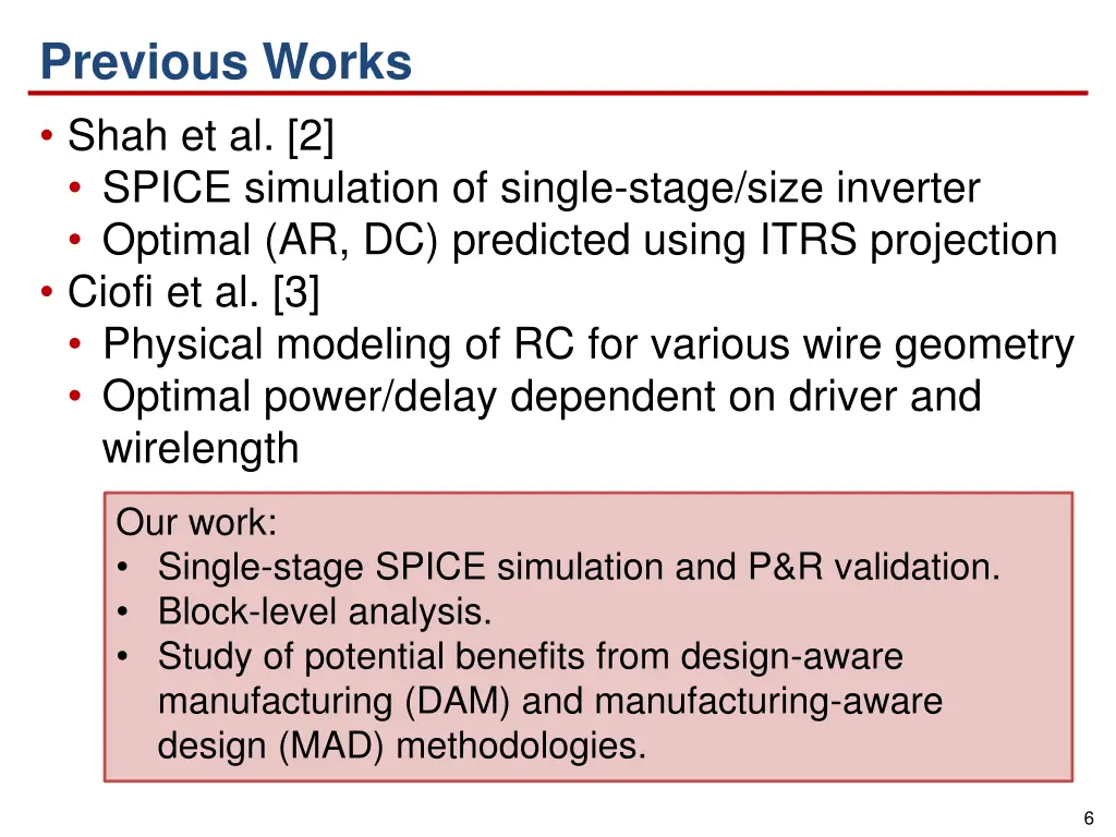 previous works shah et al 2 spice simulation