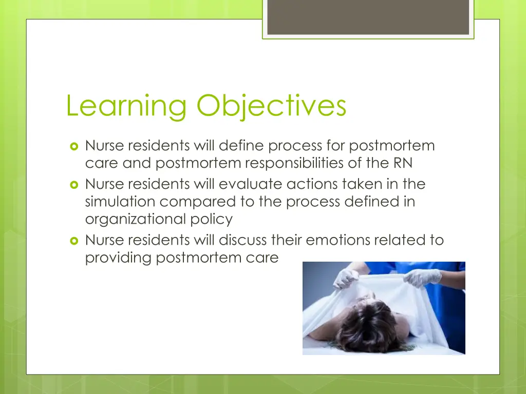 learning objectives