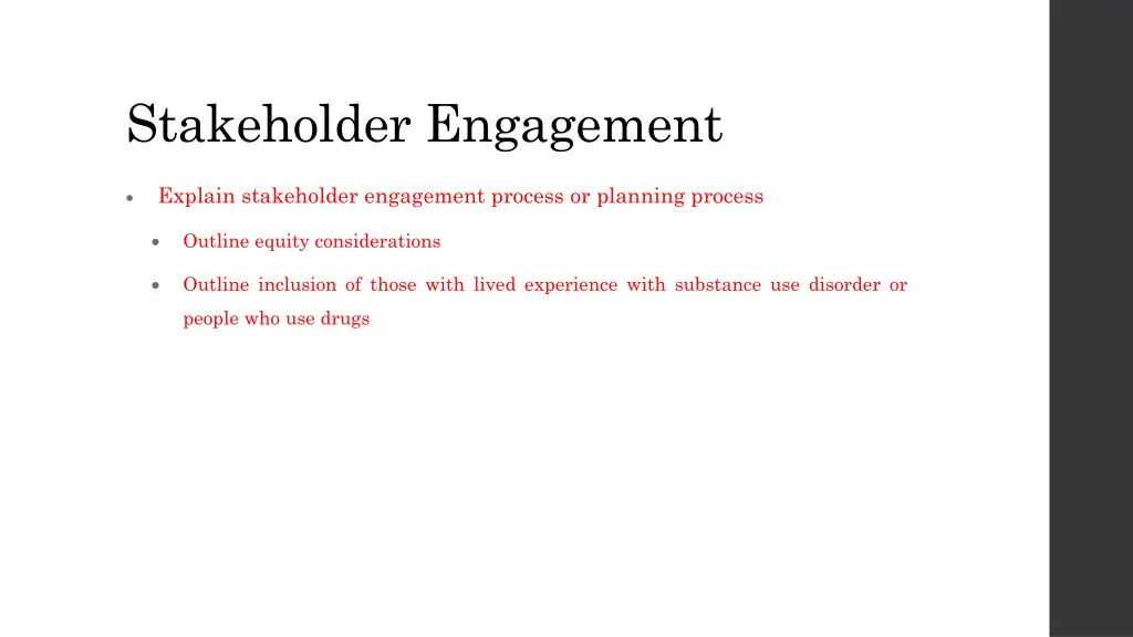 stakeholder engagement