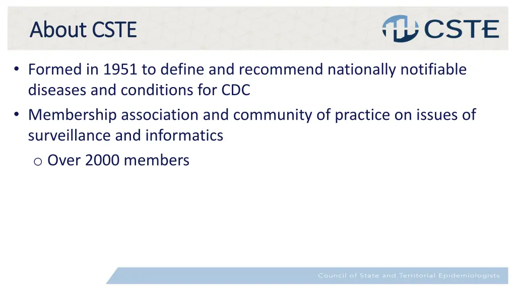 about cste about cste