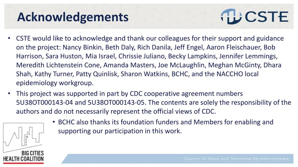 acknowledgements