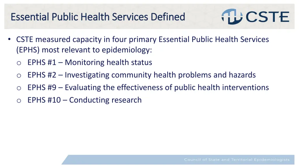 essential public health services defined