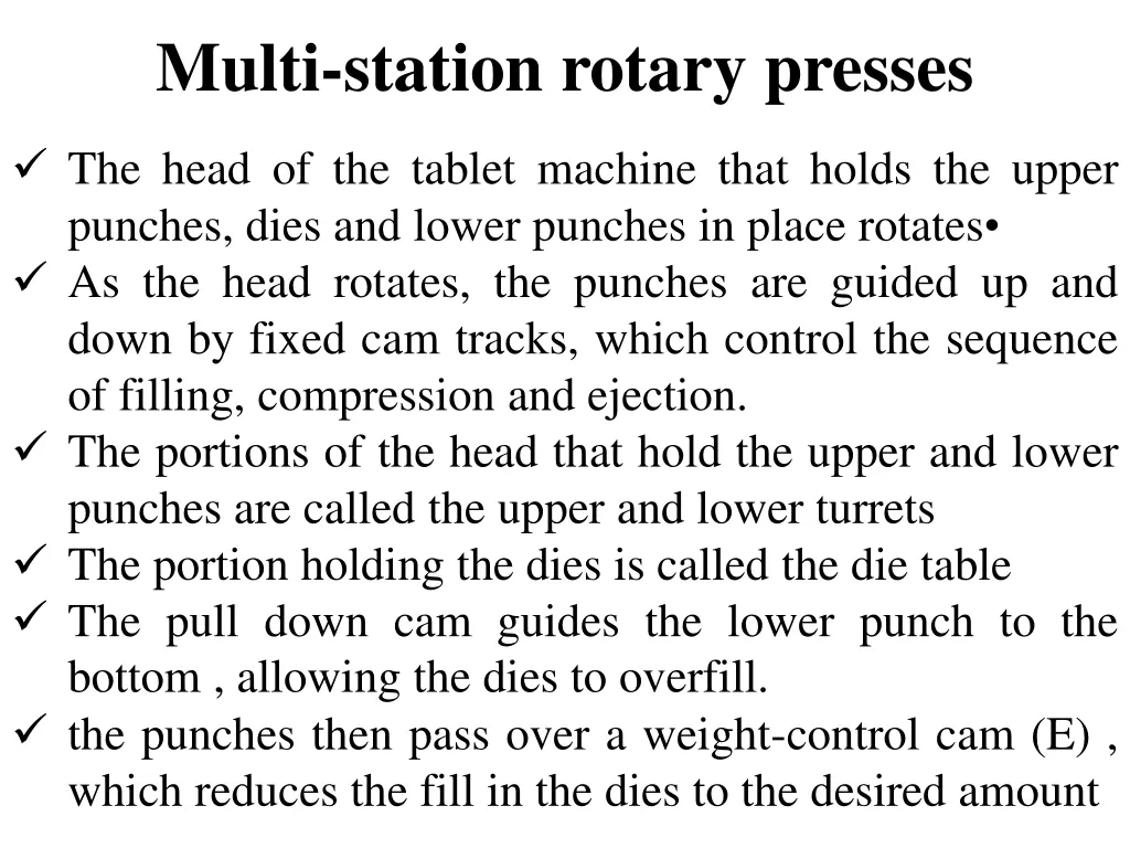 multi station rotary presses