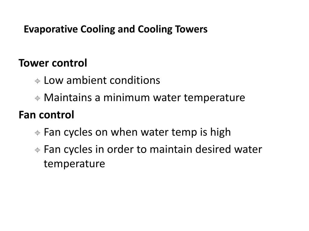 evaporative cooling and cooling towers 13