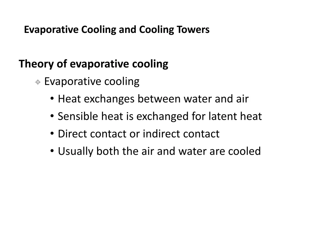 evaporative cooling and cooling towers 2