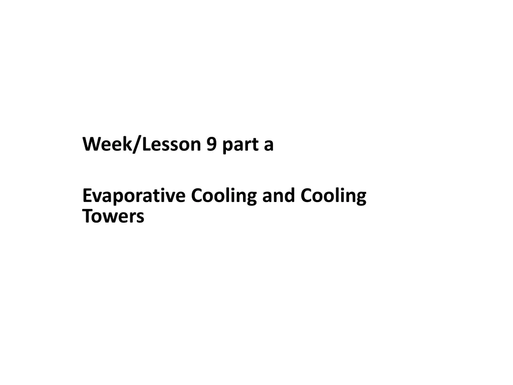 week lesson 9 part a