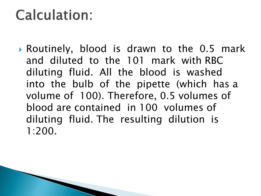 routinely blood is drawn to the 0 5 mark