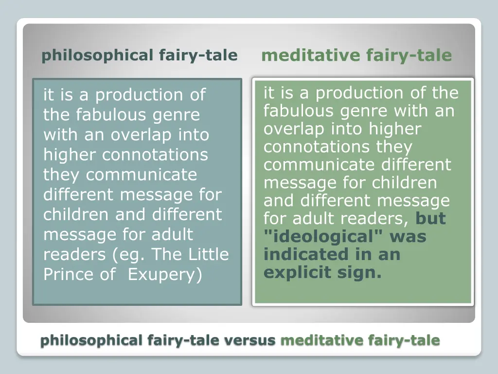 meditative fairy tale