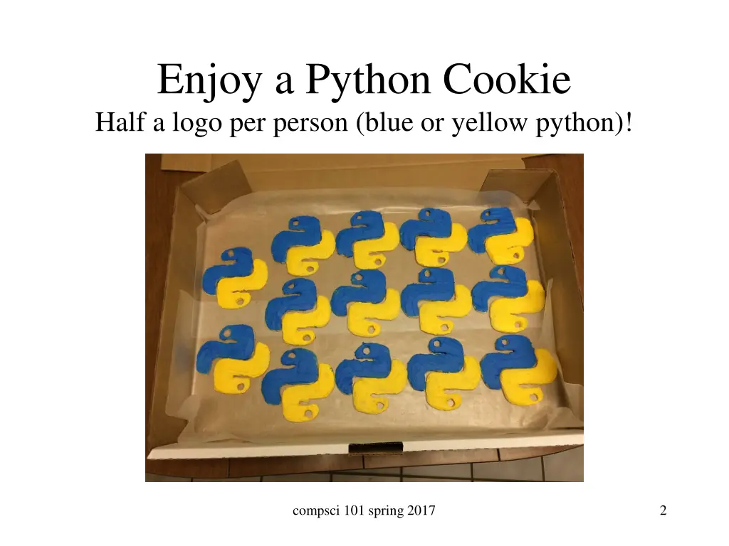 enjoy a python cookie half a logo per person blue