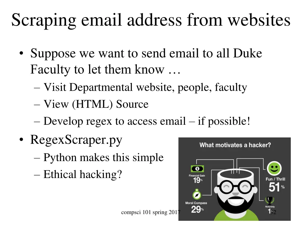 scraping email address from websites