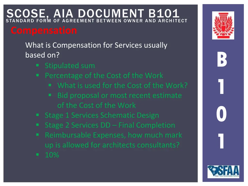 standard form of agreement between owner 29