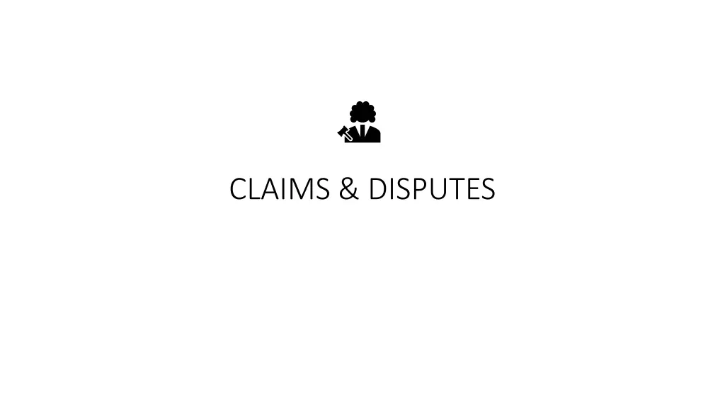 claims disputes