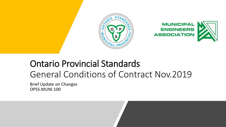 ontario provincial standards ontario provincial