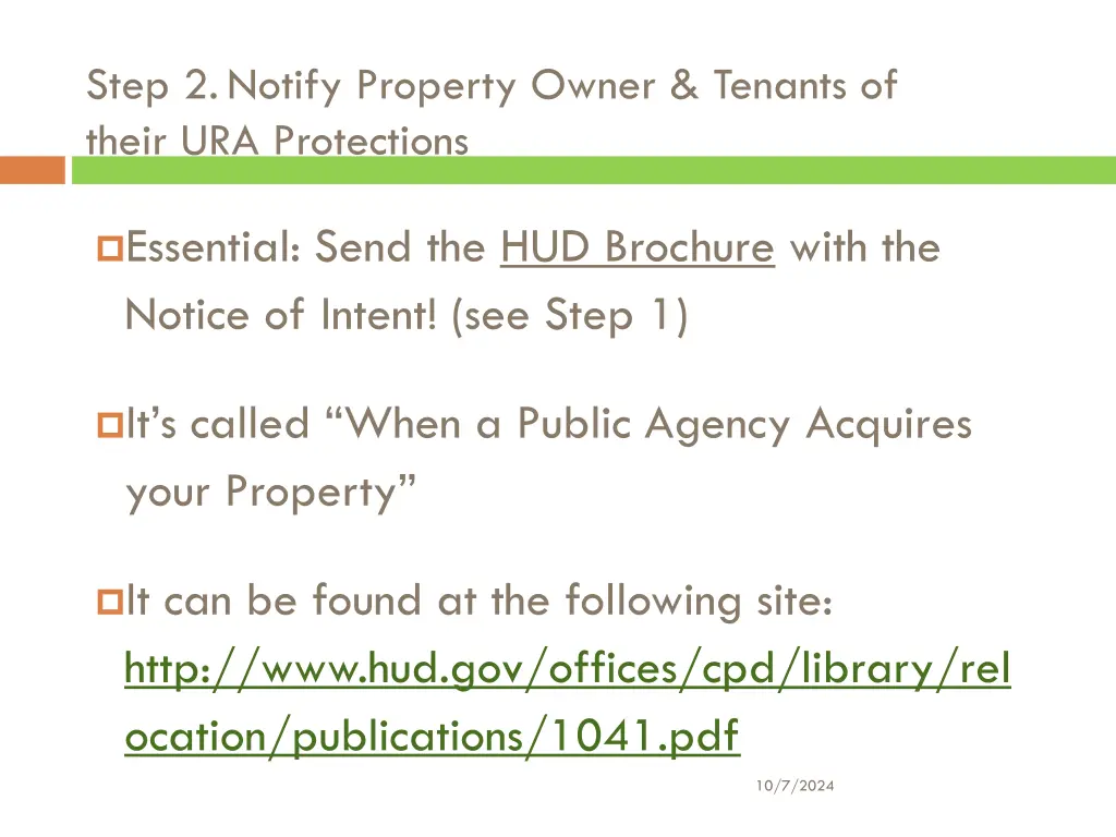 step 2 notify property owner tenants of their