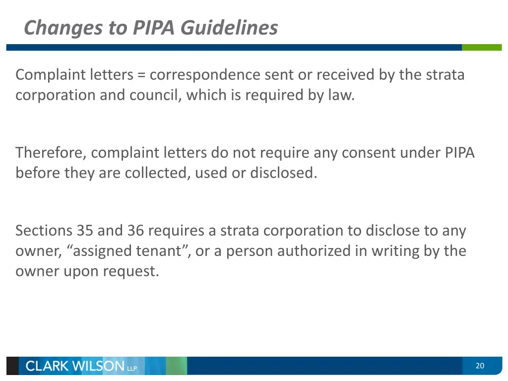 changes to pipa guidelines 1