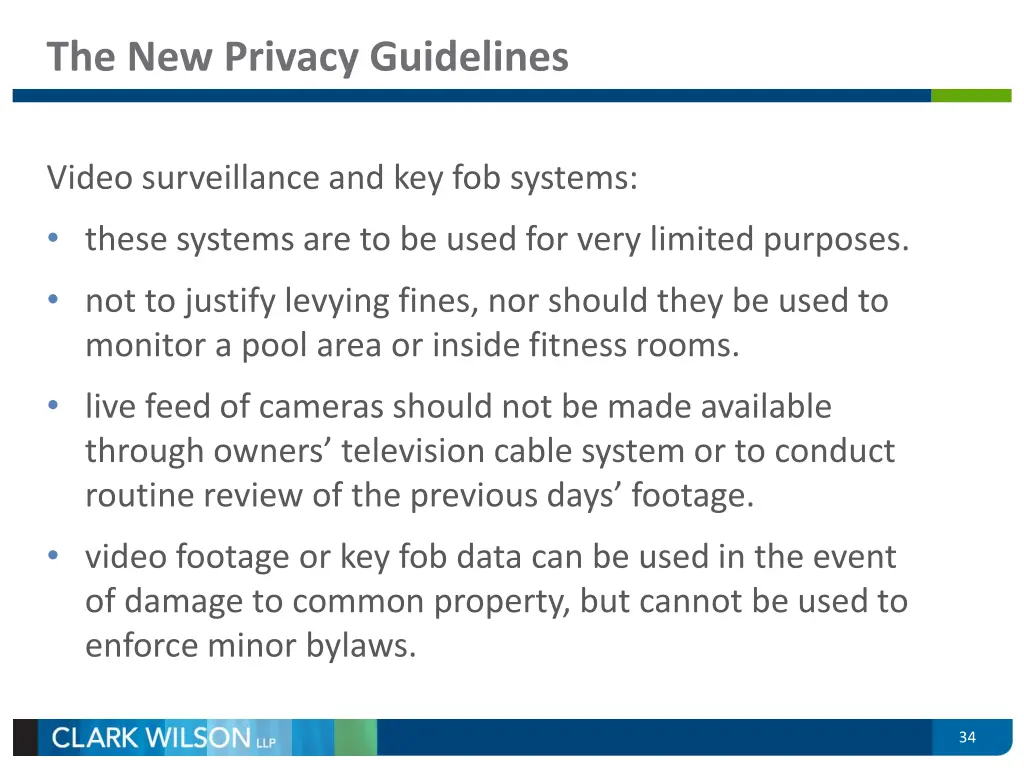 the new privacy guidelines