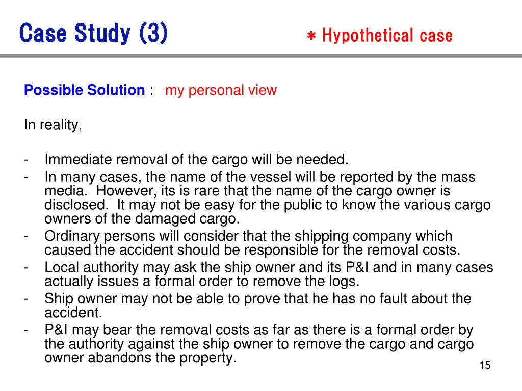 case study 3 case study 3 hypothetical case 3