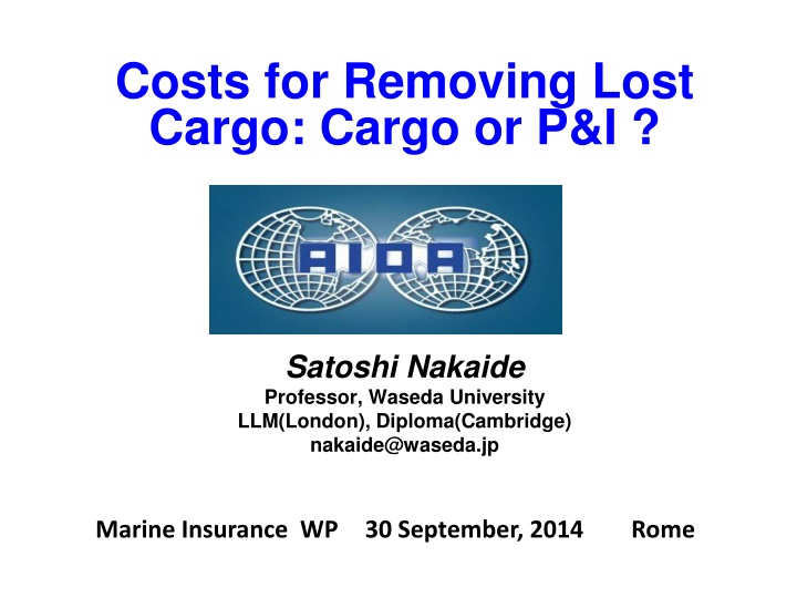 costs for removing lost cargo cargo or p i