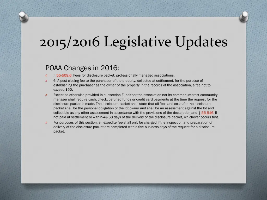 2015 2016 legislative updates 13