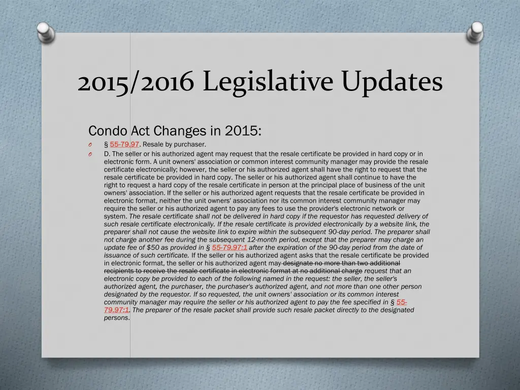 2015 2016 legislative updates 2