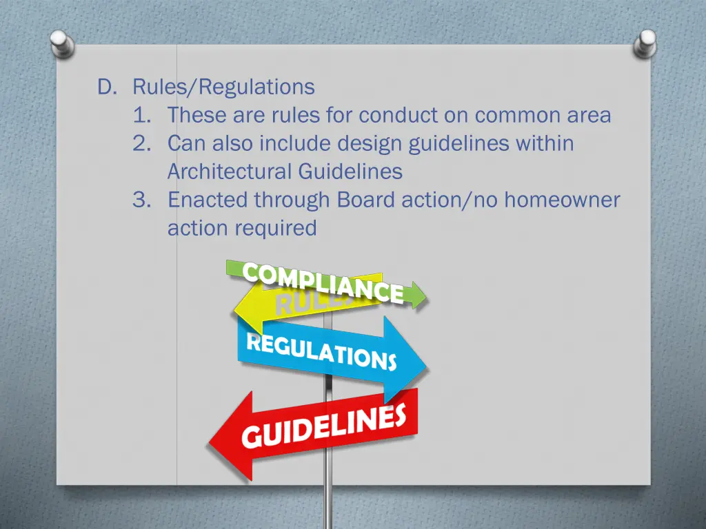 d rules regulations 1 these are rules for conduct