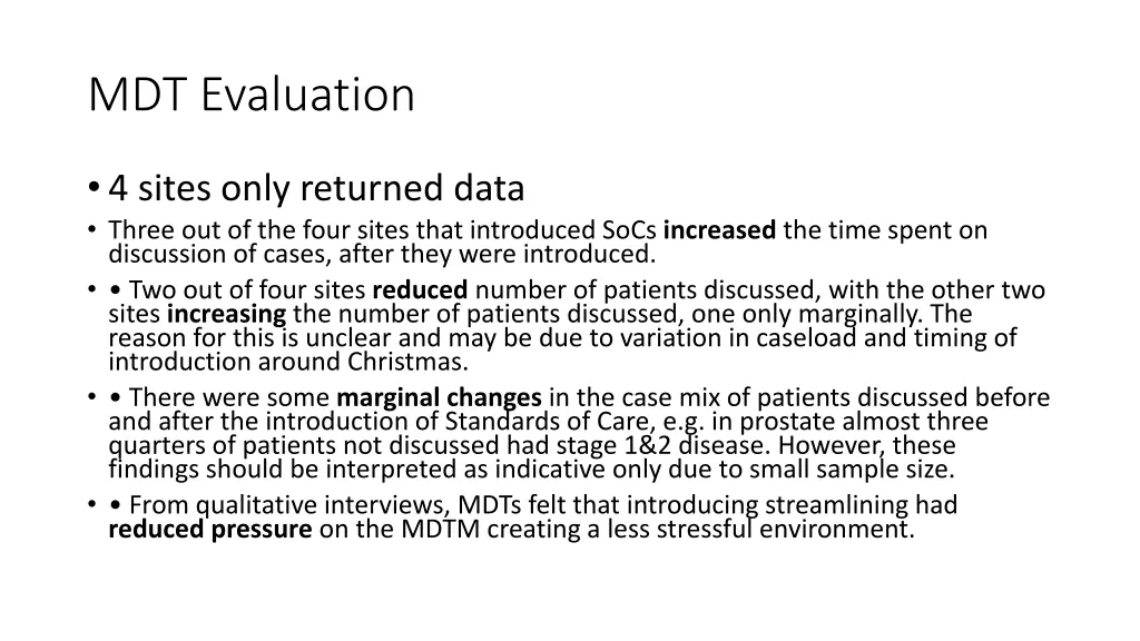 mdt evaluation