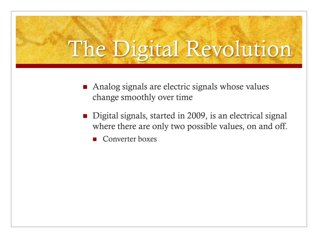 the digital revolution