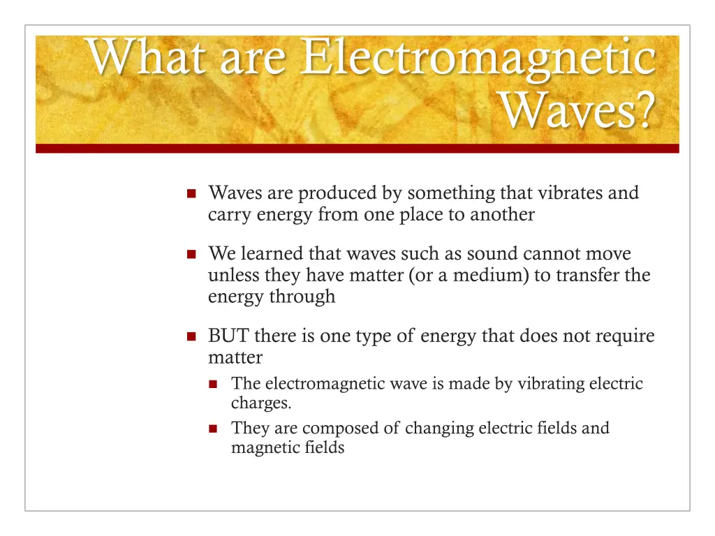 what are electromagnetic