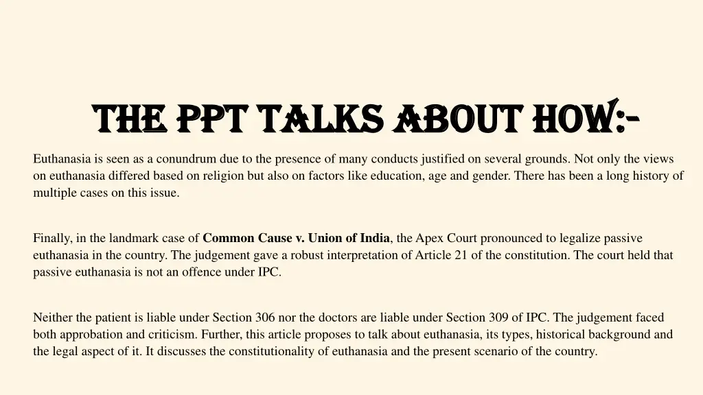 the ppt talks about how the ppt talks about how