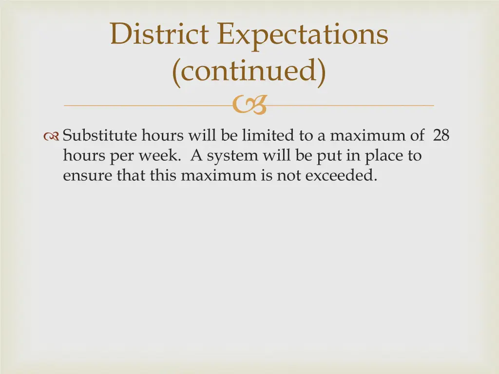 district expectations continued 2