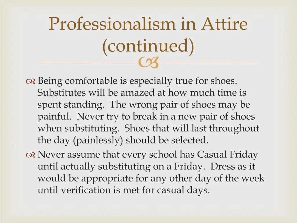 professionalism in attire continued 2