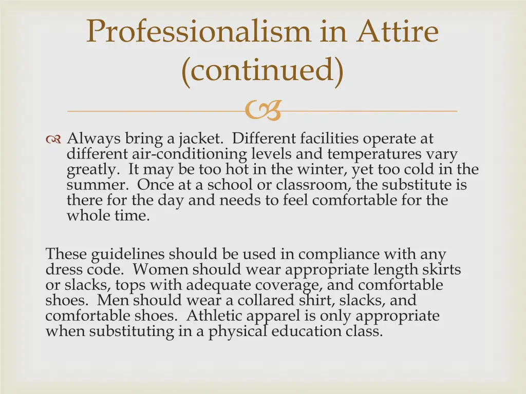 professionalism in attire continued 3