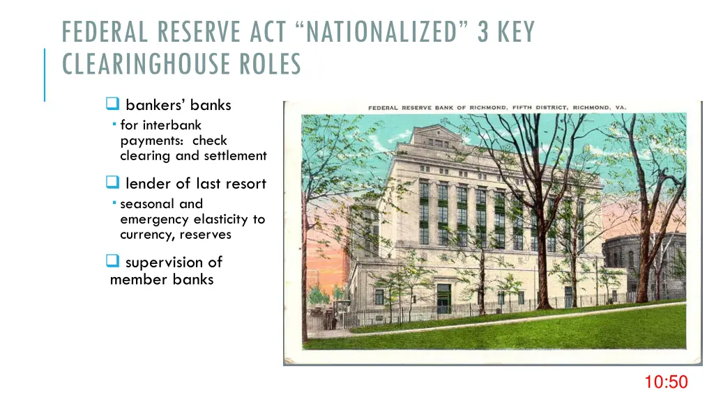 federal reserve act nationalized