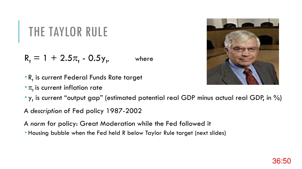 the taylor rule