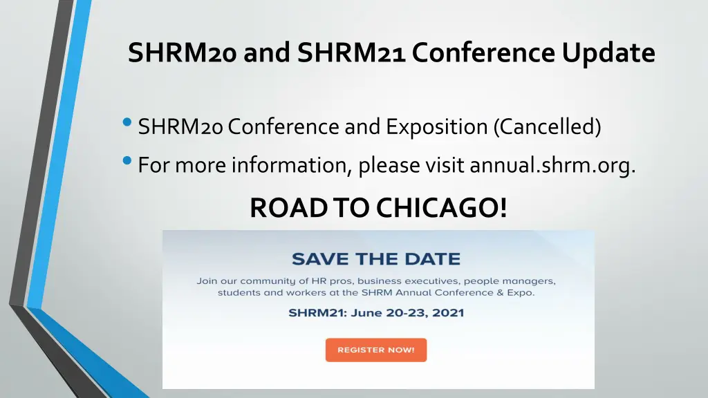 shrm20 and shrm21 conference update